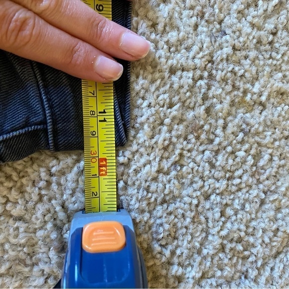 Current/elliott Women’s Jeans charcoal Size 23 Raw-hem Bootcut Ankle Crop Jeans - Picture 6 of 9